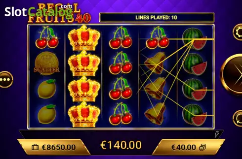 Οθόνη6. Regal Fruits 40 Κουλοχέρης