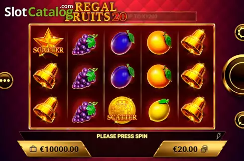 Οθόνη2. Regal Fruits 20 Κουλοχέρης