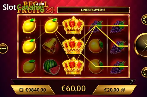 Οθόνη3. Regal Fruits 20 Κουλοχέρης
