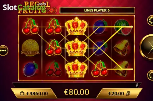 Οθόνη5. Regal Fruits 20 Κουλοχέρης