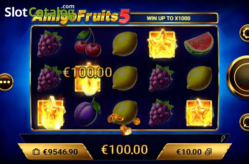 Οθόνη4. Amigo Fruits 5 Κουλοχέρης