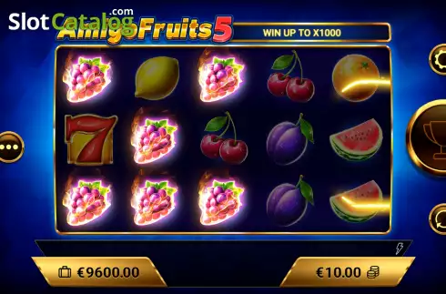 Οθόνη6. Amigo Fruits 5 Κουλοχέρης