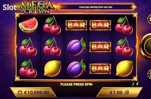 Οθόνη2. Mega Crown (Amigo Gaming) Κουλοχέρης 