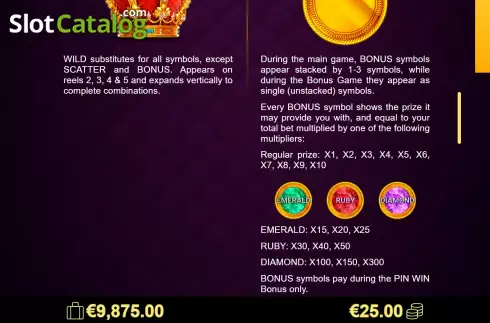 Οθόνη7. Regal Crown 25 Κουλοχέρης