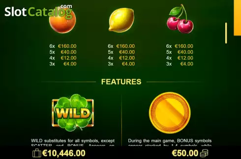 Οθόνη6. Amigo Lucky Fruits Pin Win Κουλοχέρης