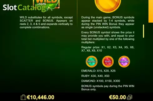 Οθόνη7. Amigo Lucky Fruits Pin Win Κουλοχέρης
