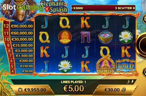 Οθόνη3. Elephant Splash Κουλοχέρης