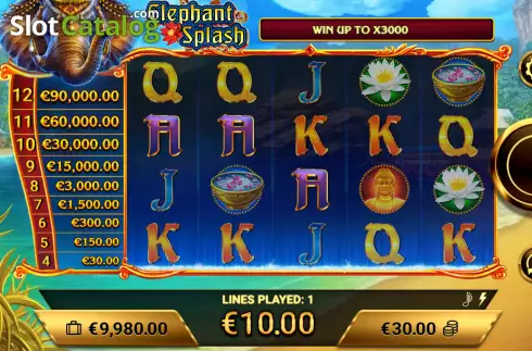 Οθόνη4. Elephant Splash Κουλοχέρης