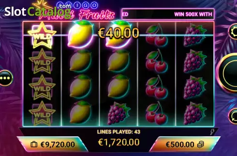 Οθόνη3. Amigo Multifruits Κουλοχέρης