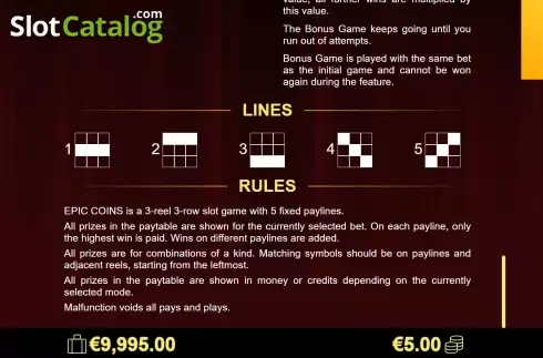 Οθόνη9. Epic Coins Κουλοχέρης