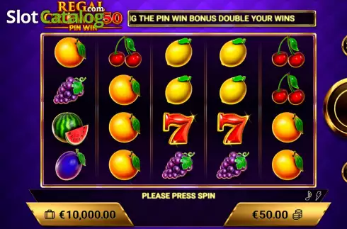 Οθόνη2. Regal Crown 50 Pin Win Κουλοχέρης 