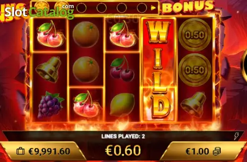 Οθόνη3. Sizzling Coins Κουλοχέρης