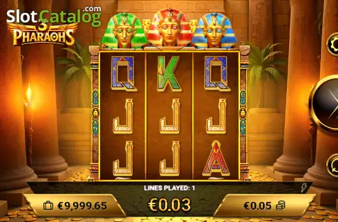 Οθόνη3. 3 Pharaohs Κουλοχέρης