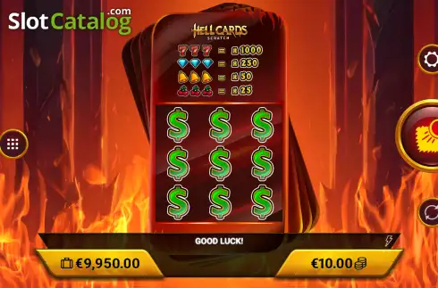 Οθόνη2. Hellcards Scratch Κουλοχέρης