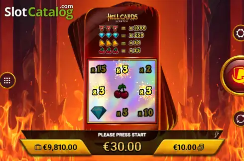 Οθόνη3. Hellcards Scratch Κουλοχέρης