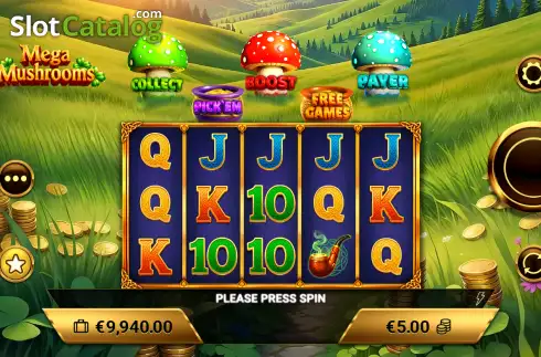 Οθόνη2. Mega Mushrooms Κουλοχέρης