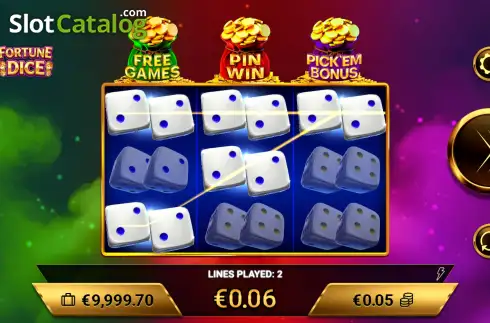 Οθόνη3. Fortune Dice (Amigo Gaming) Κουλοχέρης