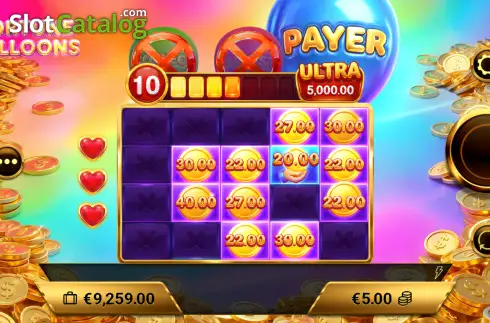 Οθόνη3. Fortune Balloons Κουλοχέρης