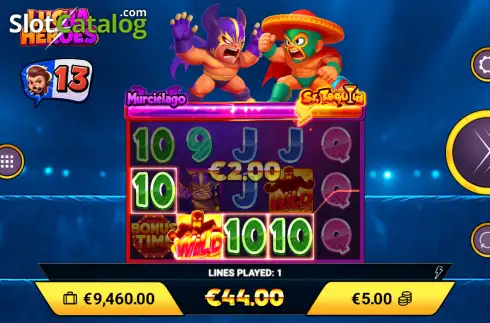 Οθόνη3. Lucha Heroes (Amigo Gaming) Κουλοχέρης