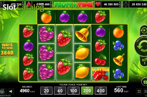 Οθόνη2. Fruity Time Κουλοχέρης