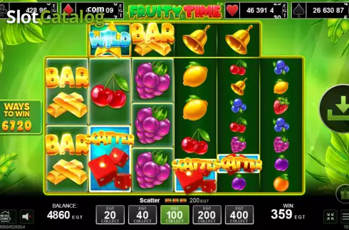 Οθόνη4. Fruity Time Κουλοχέρης