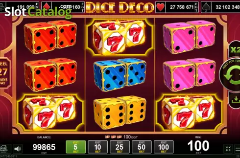 Οθόνη4. Dice Deco Κουλοχέρης
