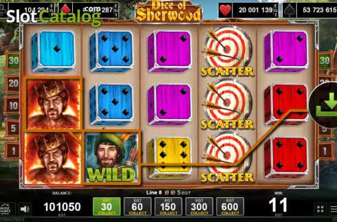 Οθόνη3. Dice of Sherwood Κουλοχέρης