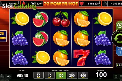 Οθόνη2. 20 Power Hot Κουλοχέρης