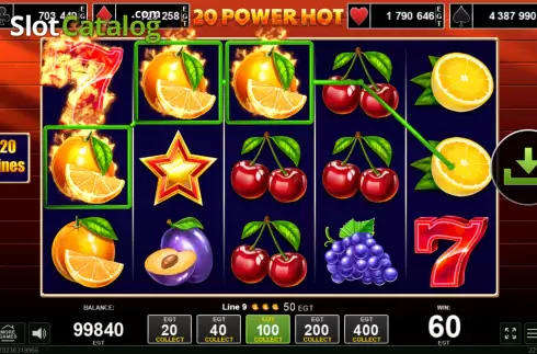 Οθόνη6. 20 Power Hot Κουλοχέρης