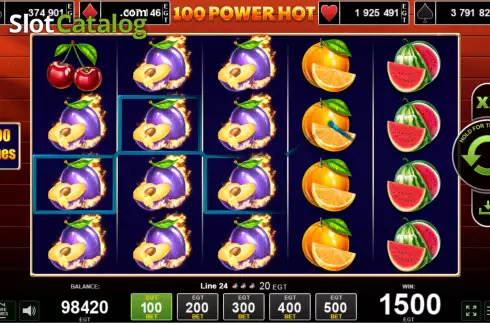 Οθόνη7. 100 Power Hot Κουλοχέρης