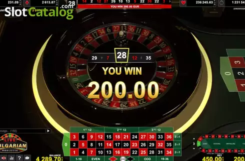Οθόνη3. Live Roulette - Bulgarian Κουλοχέρης