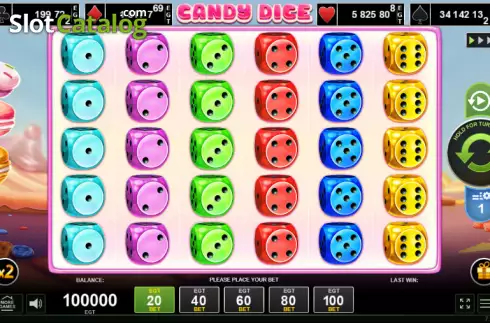 Οθόνη2. Candy Dice Κουλοχέρης 