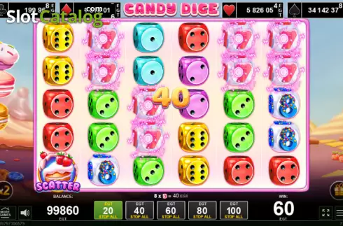 Οθόνη3. Candy Dice Κουλοχέρης 