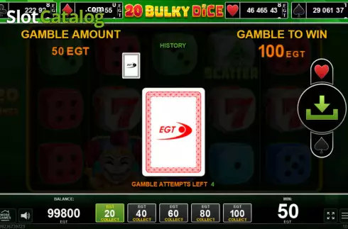 Οθόνη5. 20 Bulky Dice Κουλοχέρης