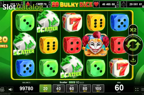 Οθόνη4. 20 Bulky Dice Κουλοχέρης