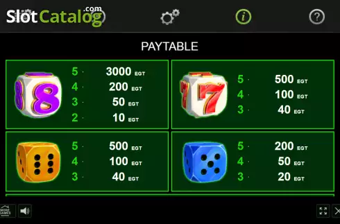 Οθόνη7. 20 Bulky Dice Κουλοχέρης