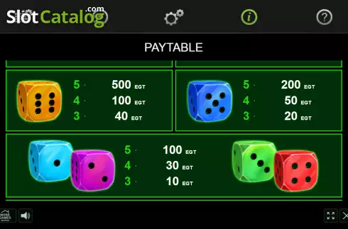 Οθόνη8. 20 Bulky Dice Κουλοχέρης