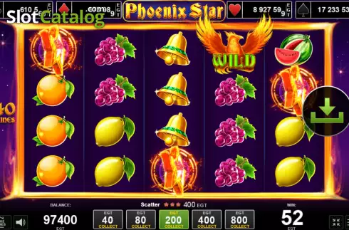 Οθόνη5. Phoenix Star Κουλοχέρης