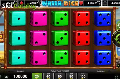 Οθόνη2. Water Dice Κουλοχέρης