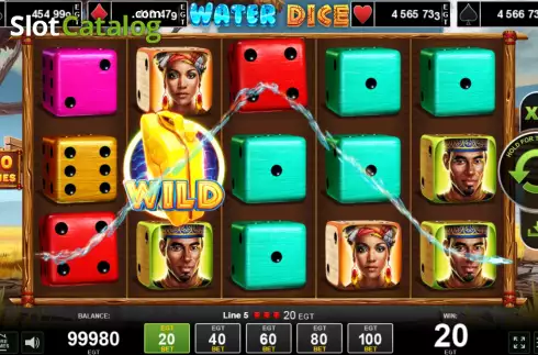 Οθόνη3. Water Dice Κουλοχέρης