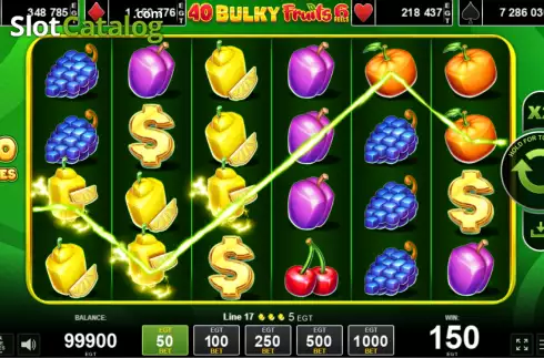Οθόνη3. 40 Bulky Fruits 6 Reels Κουλοχέρης