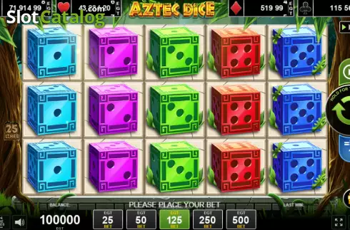Οθόνη2. Aztec Dice Κουλοχέρης 