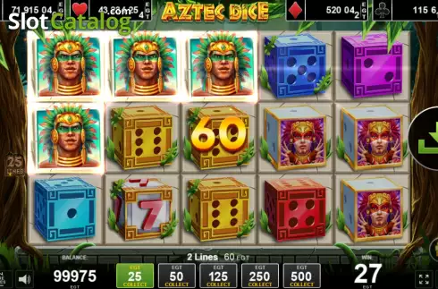 Οθόνη3. Aztec Dice Κουλοχέρης 