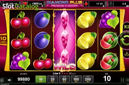 Οθόνη3. Diamond Plus Valentine's Edition Κουλοχέρης 