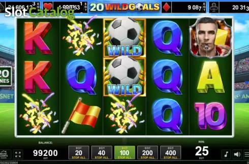 Οθόνη3. 20 Wild Goals Κουλοχέρης