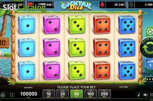 Οθόνη2. Cocktail Dice Κουλοχέρης