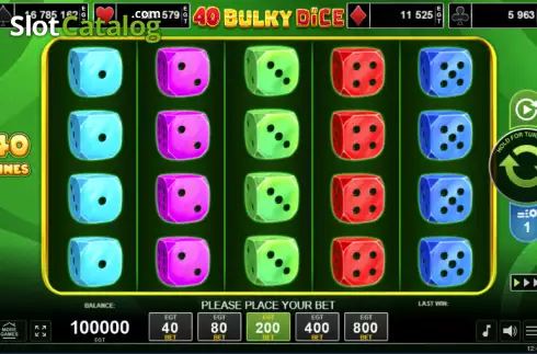 Οθόνη2. 40 Bulky Dice Κουλοχέρης
