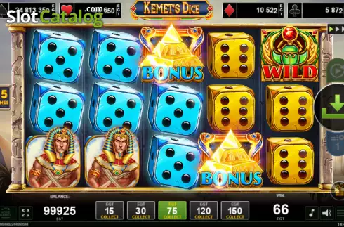 Οθόνη3. Kemet's Dice Κουλοχέρης