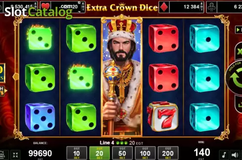 Οθόνη3. Extra Crown Dice Κουλοχέρης