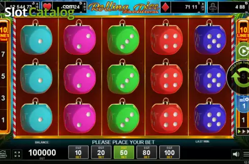 Οθόνη2. Rolling Dice - Christmas Edition Κουλοχέρης
